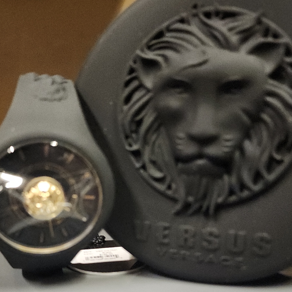 Versus Versace Black Minimalist Watch